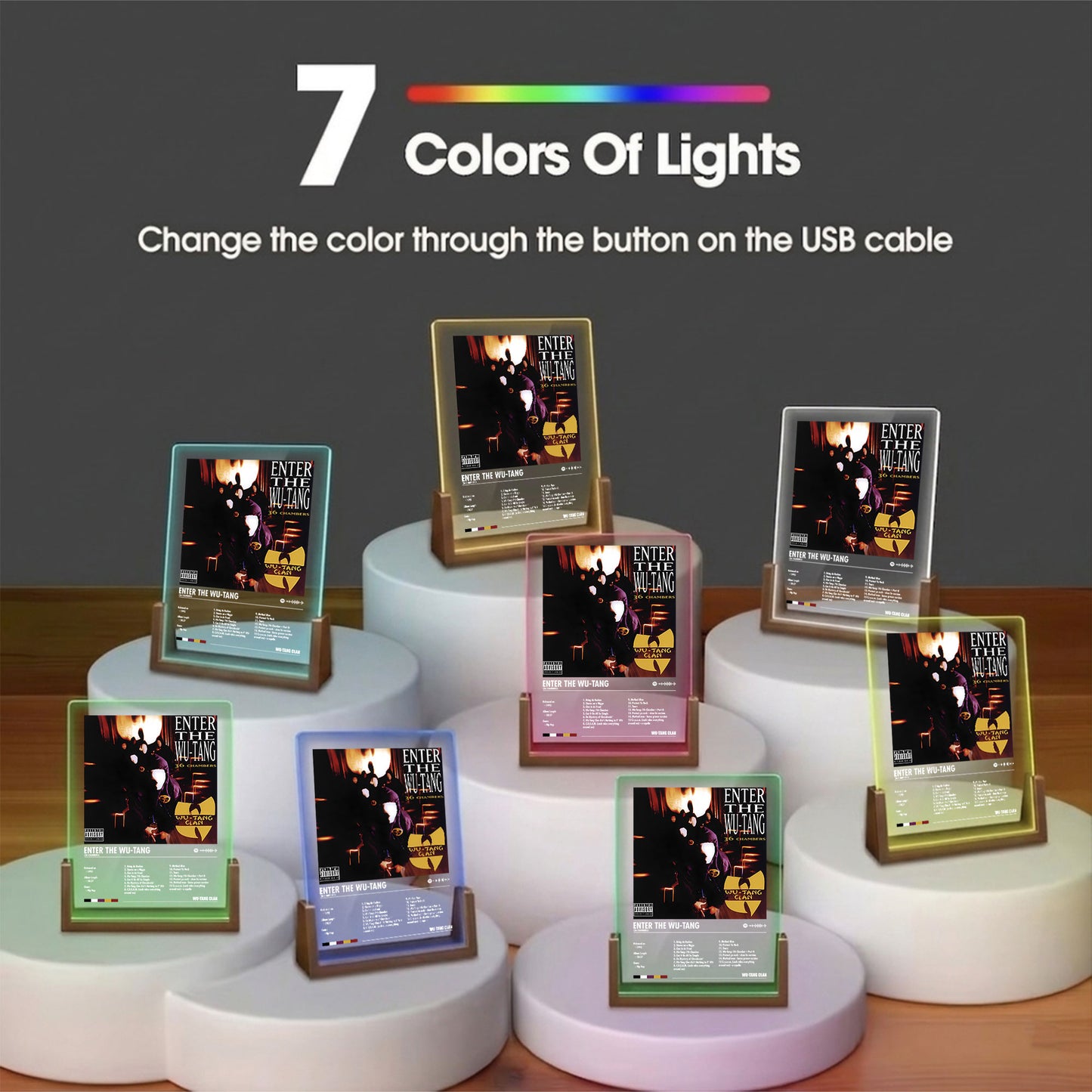 Wu-Tang Clan Album Decor Acrylic LED Frame