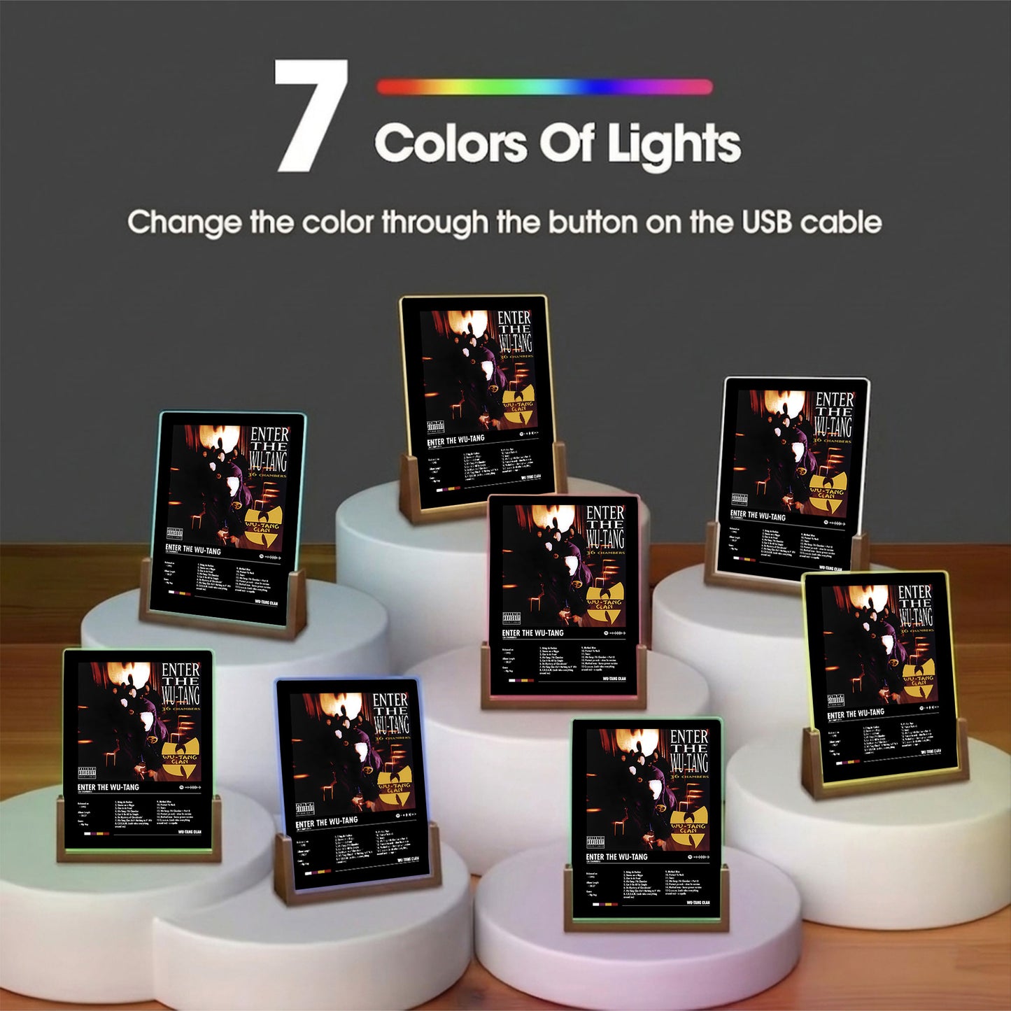 Wu-Tang Clan Album Decor Acrylic LED Frame