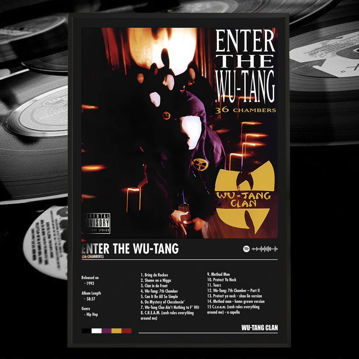 HIP-HOP ALBUM POSTERS (BLACK)