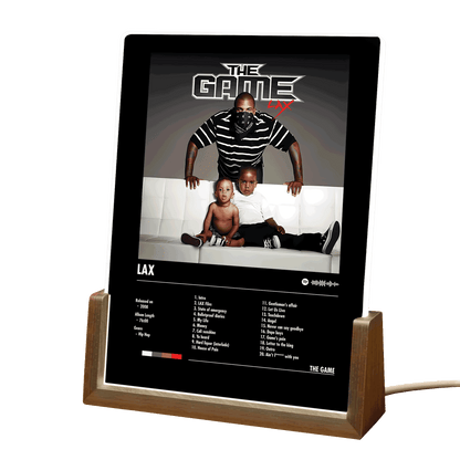 The Game "LAX" Album Decor Acrylic LED Frame