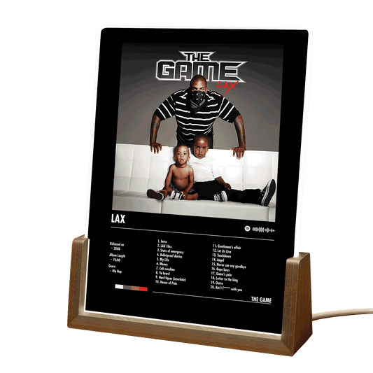 The Game "LAX" Album Decor Acrylic LED Frame