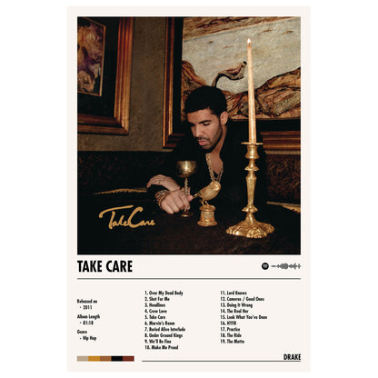 Drake "Take Care" Album Decor Poster (Digital Download)