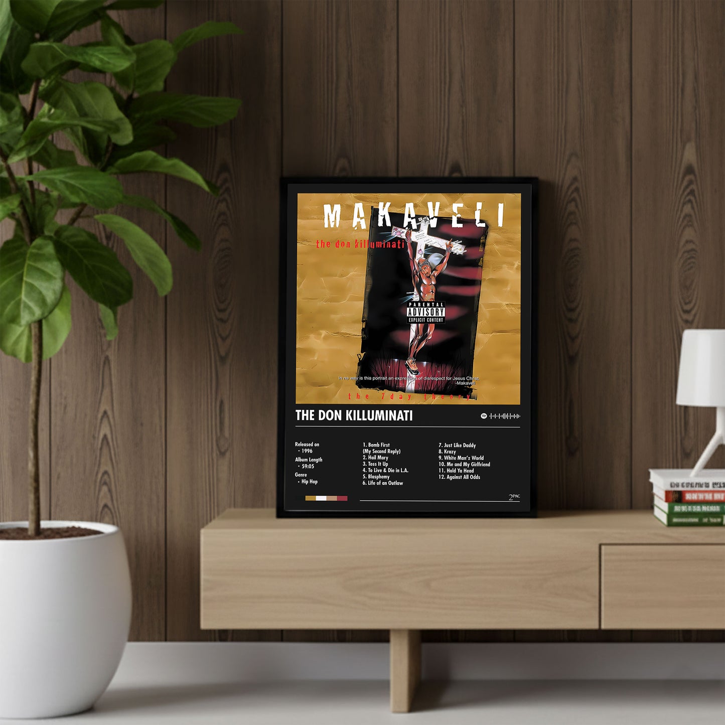 2Pac "Makaveli" Album Decor Poster (Digital Download)