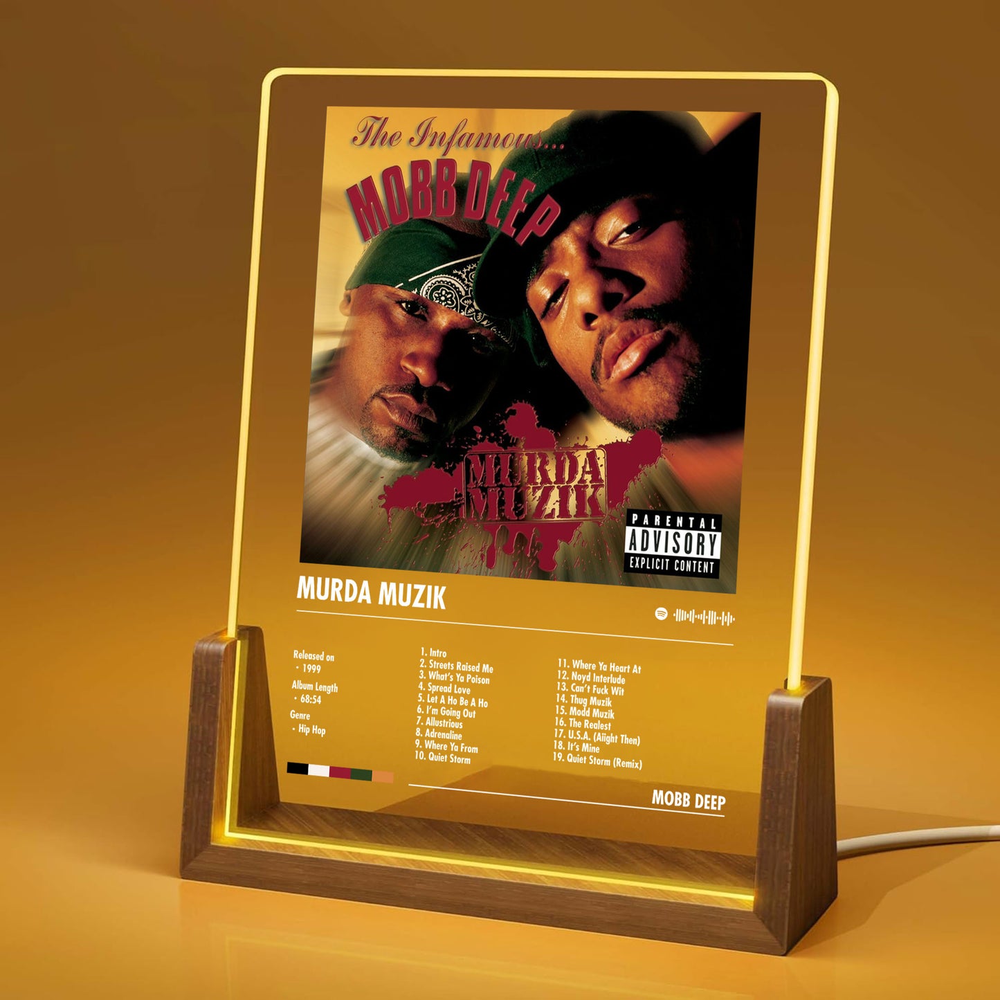 Mobb Deep Album Decor Acrylic LED Frame
