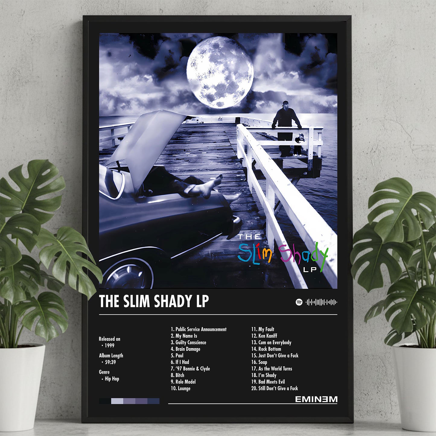 Eminem "Slim Shady LP" Album Decor Poster (Digital Download)