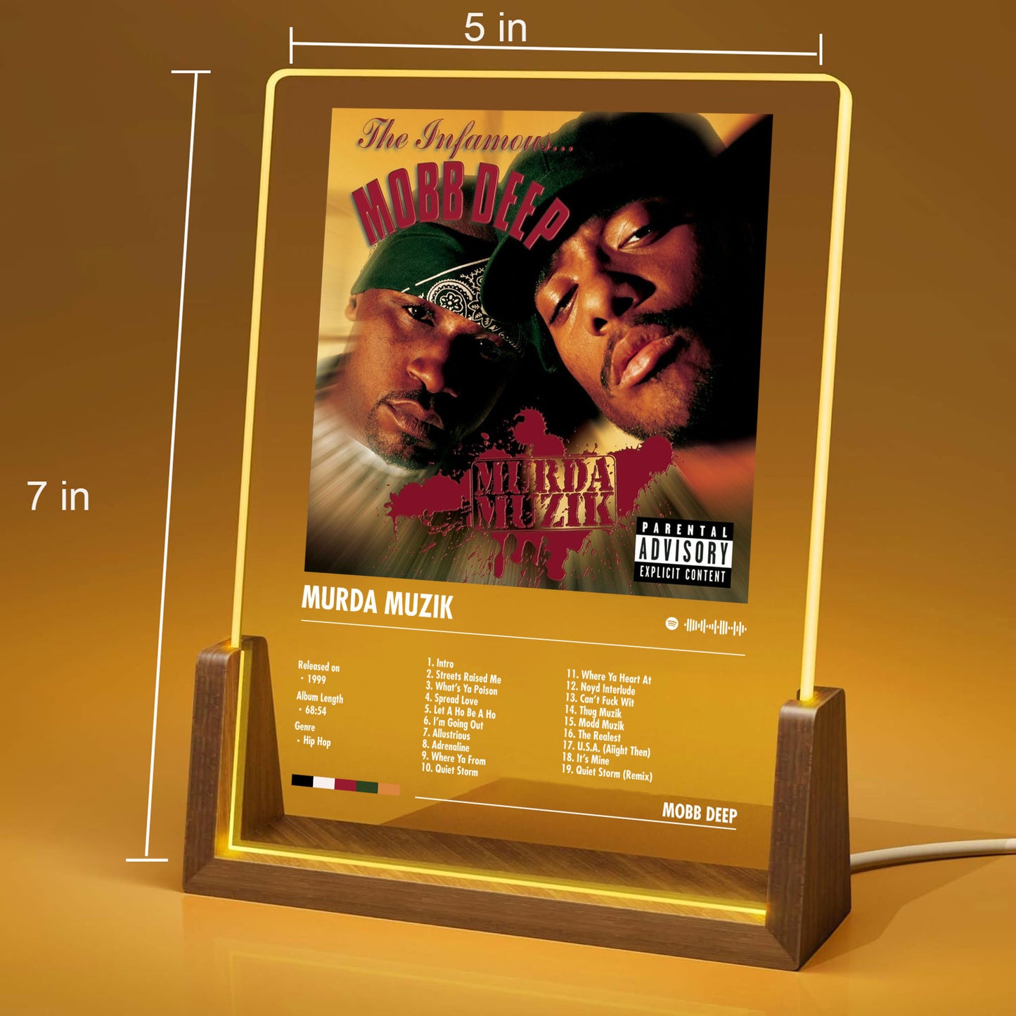 Mobb Deep Album Decor Acrylic LED Frame