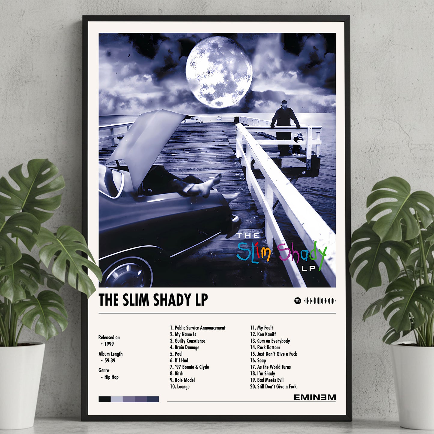 Eminem "Slim Shady LP" Album Decor Poster (Digital Download)