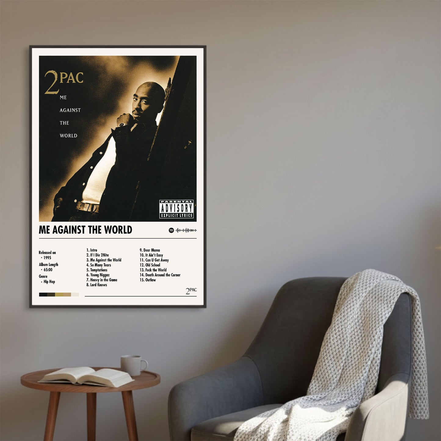 2Pac "Me Against The World" Album Decor Poster (Digital Download)