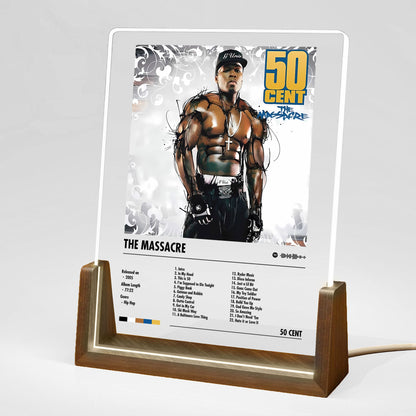 50 Cent "The Massacre" Album Decor Acrylic LED Frame