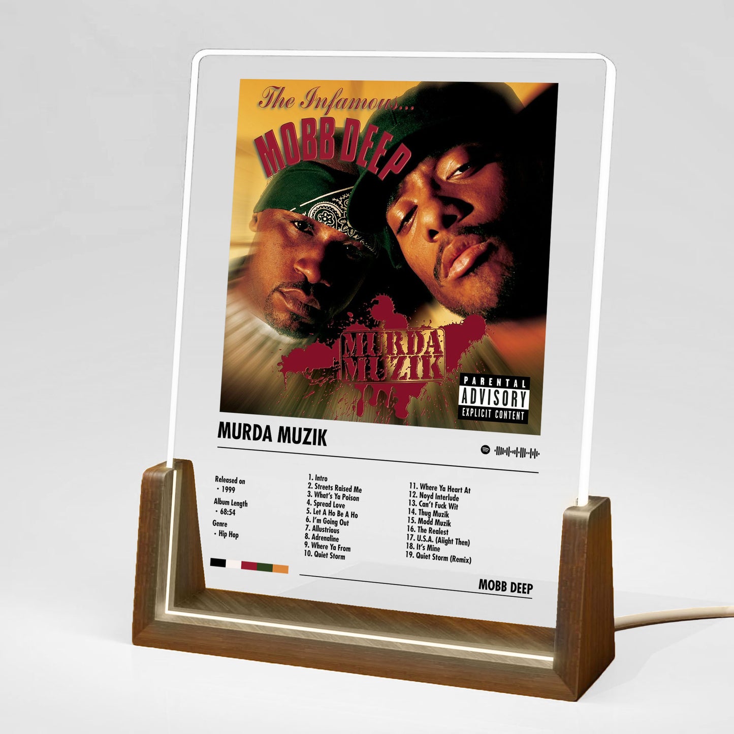 Mobb Deep Album Decor Acrylic LED Frame