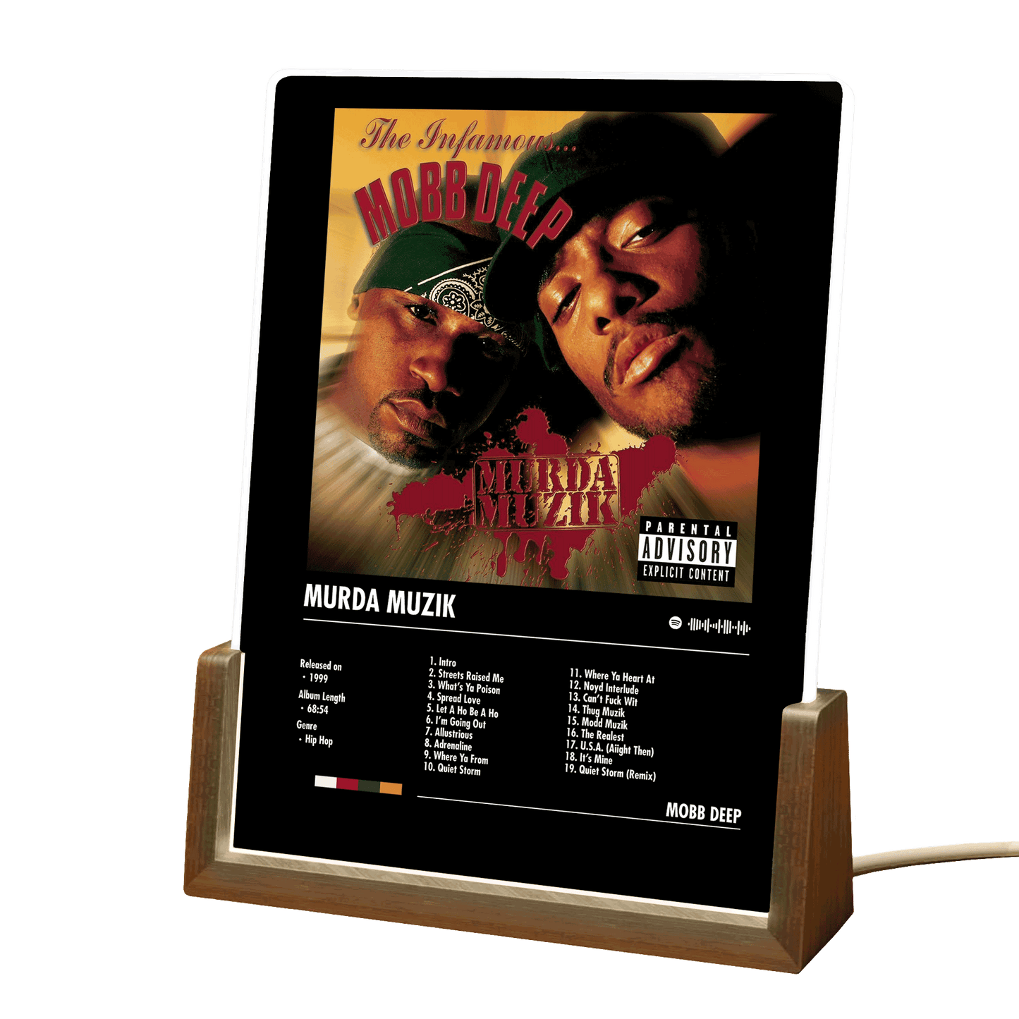 Mobb Deep Album Decor Acrylic LED Frame