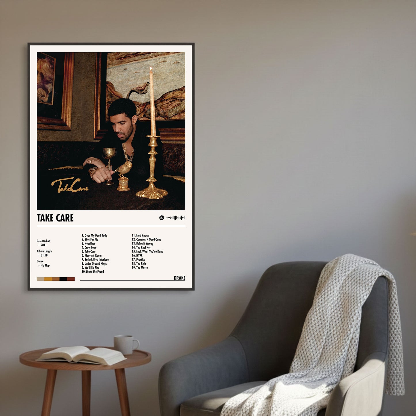 Drake "Take Care" Album Decor Poster (Digital Download)