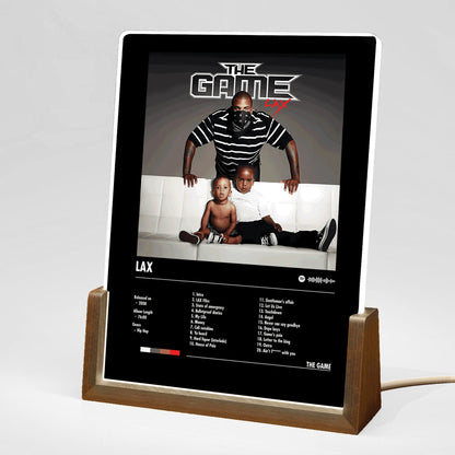 The Game "LAX" Album Decor Acrylic LED Frame