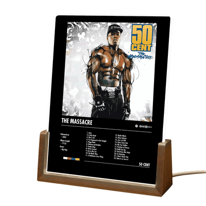 50 Cent "The Massacre" Album Decor Acrylic LED Frame