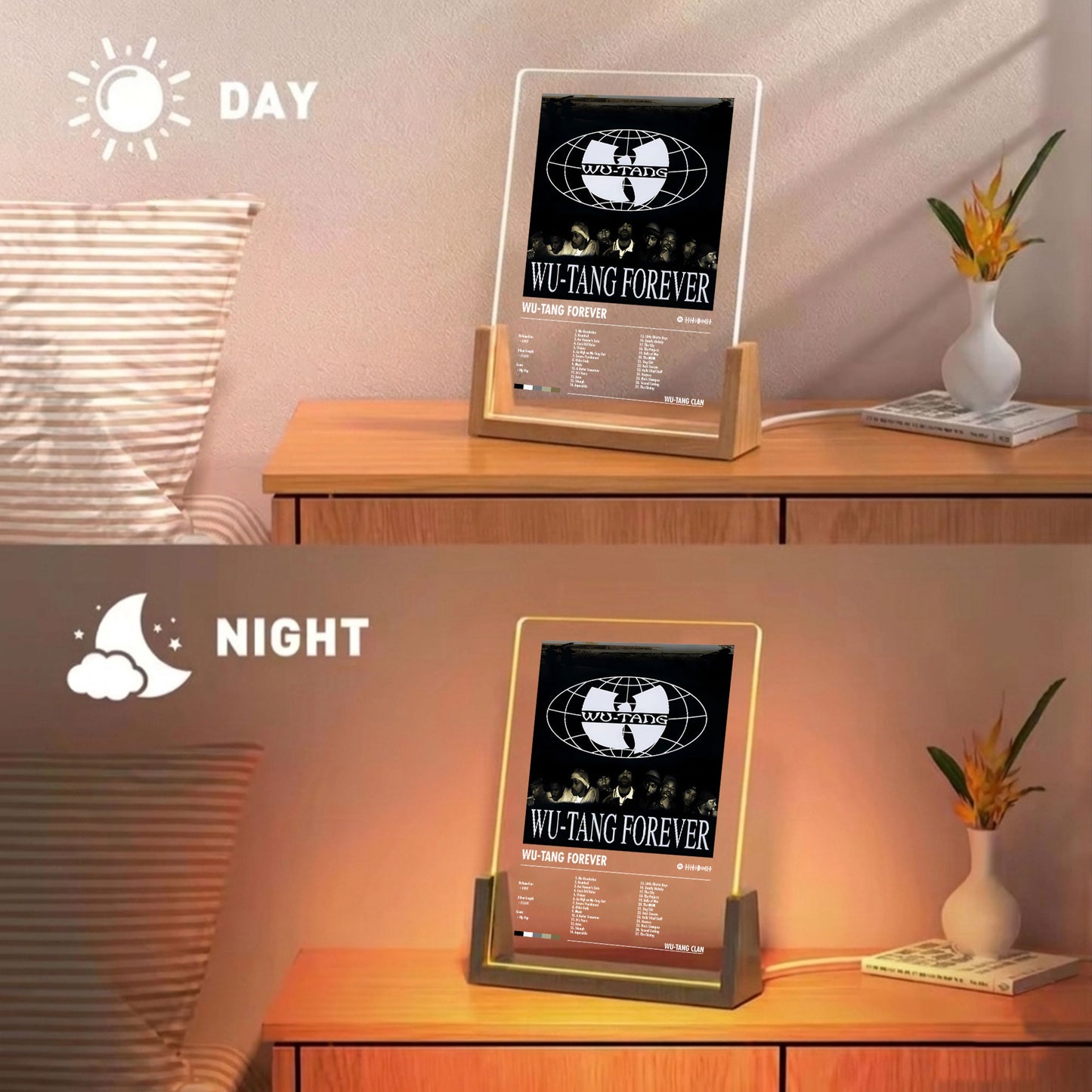 Wu-Tang Clan Album Decor Acrylic LED Frame