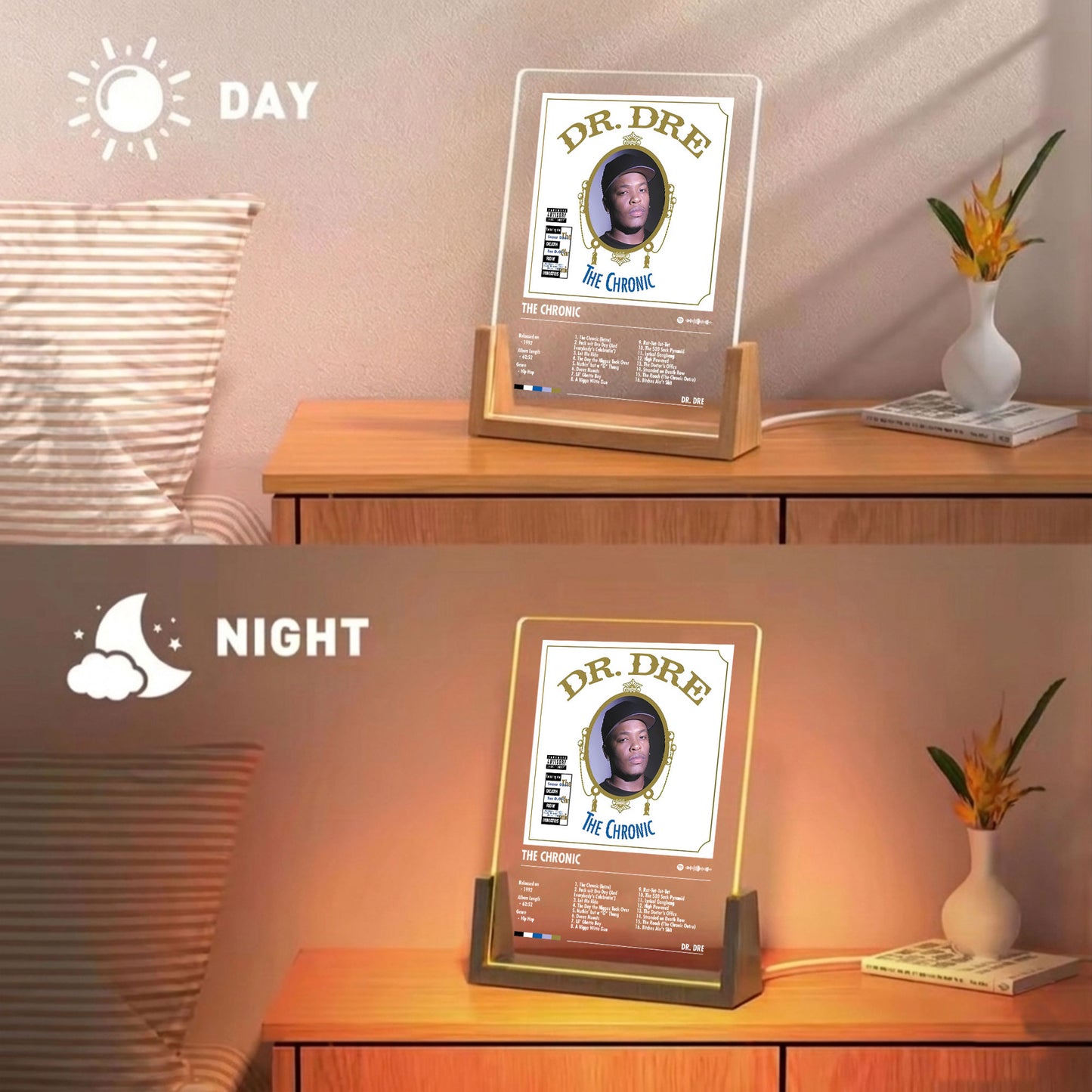 Dr. Dre "The Chronic" Album Decor Acrylic LED Frame