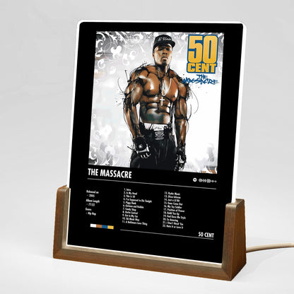 50 Cent "The Massacre" Album Decor Acrylic LED Frame