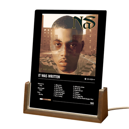 Nas "It Was Written" Album Decor Acrylic LED Frame