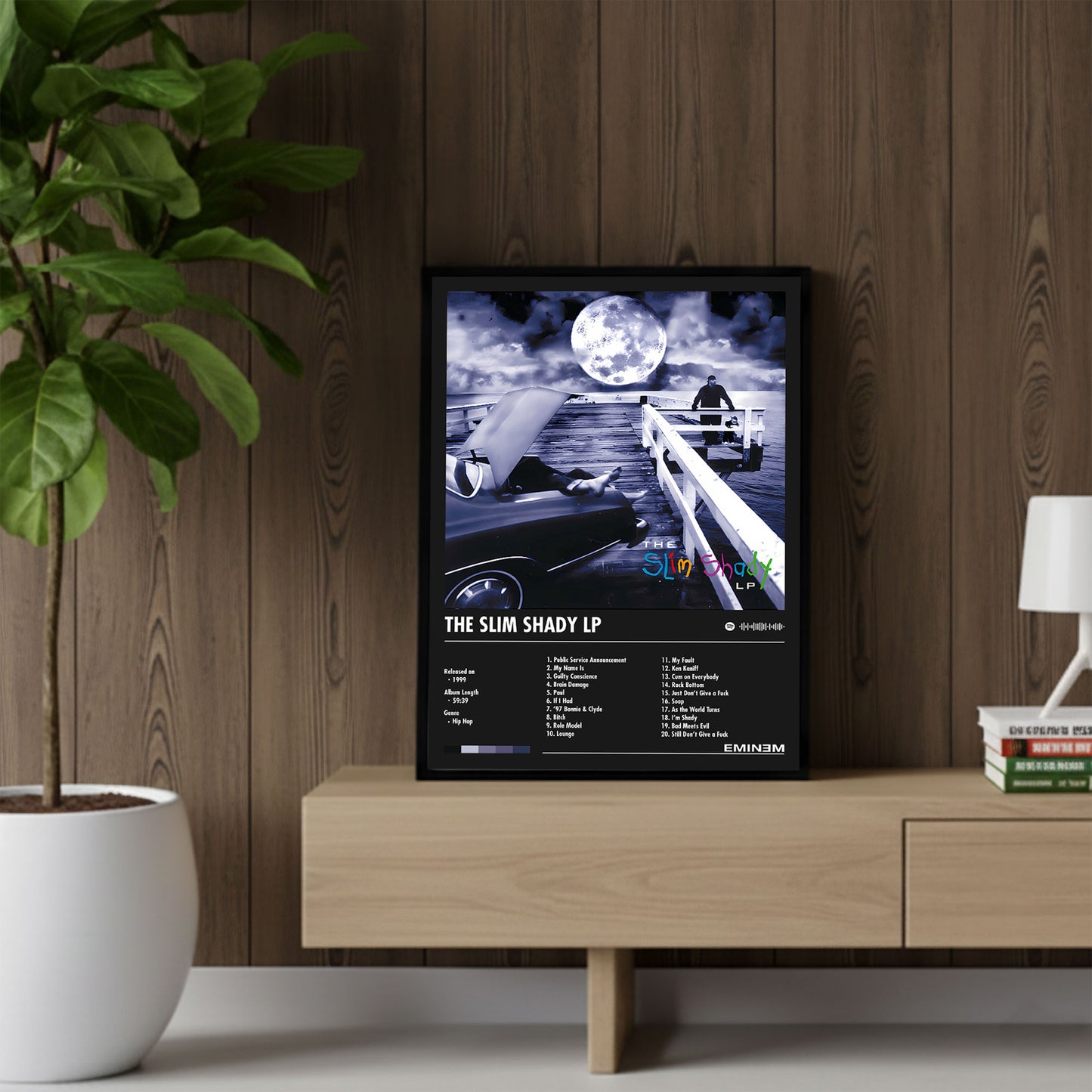 Eminem "Slim Shady LP" Album Decor Poster (Digital Download)