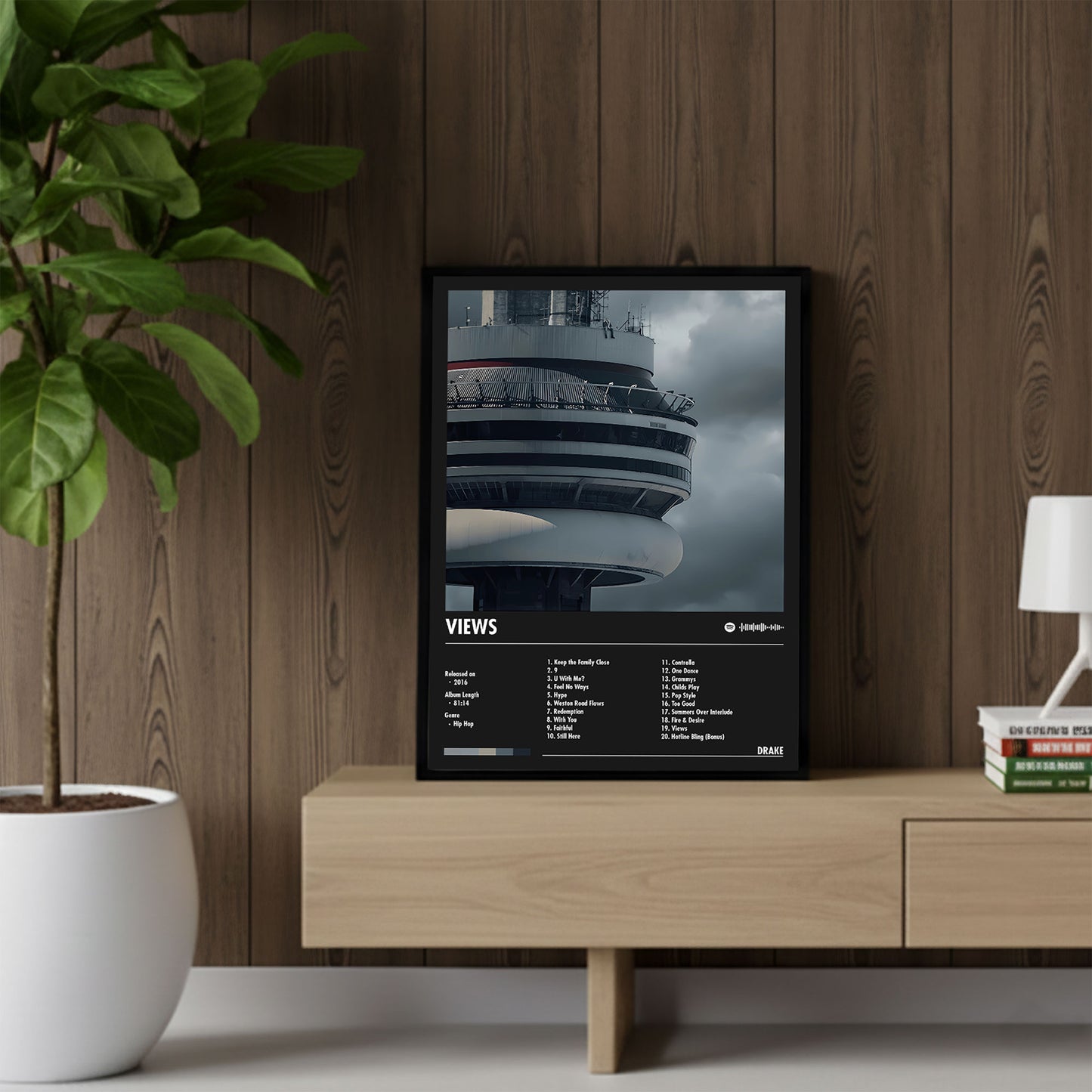 Drake "Views" Album Decor Poster (Digital Download)