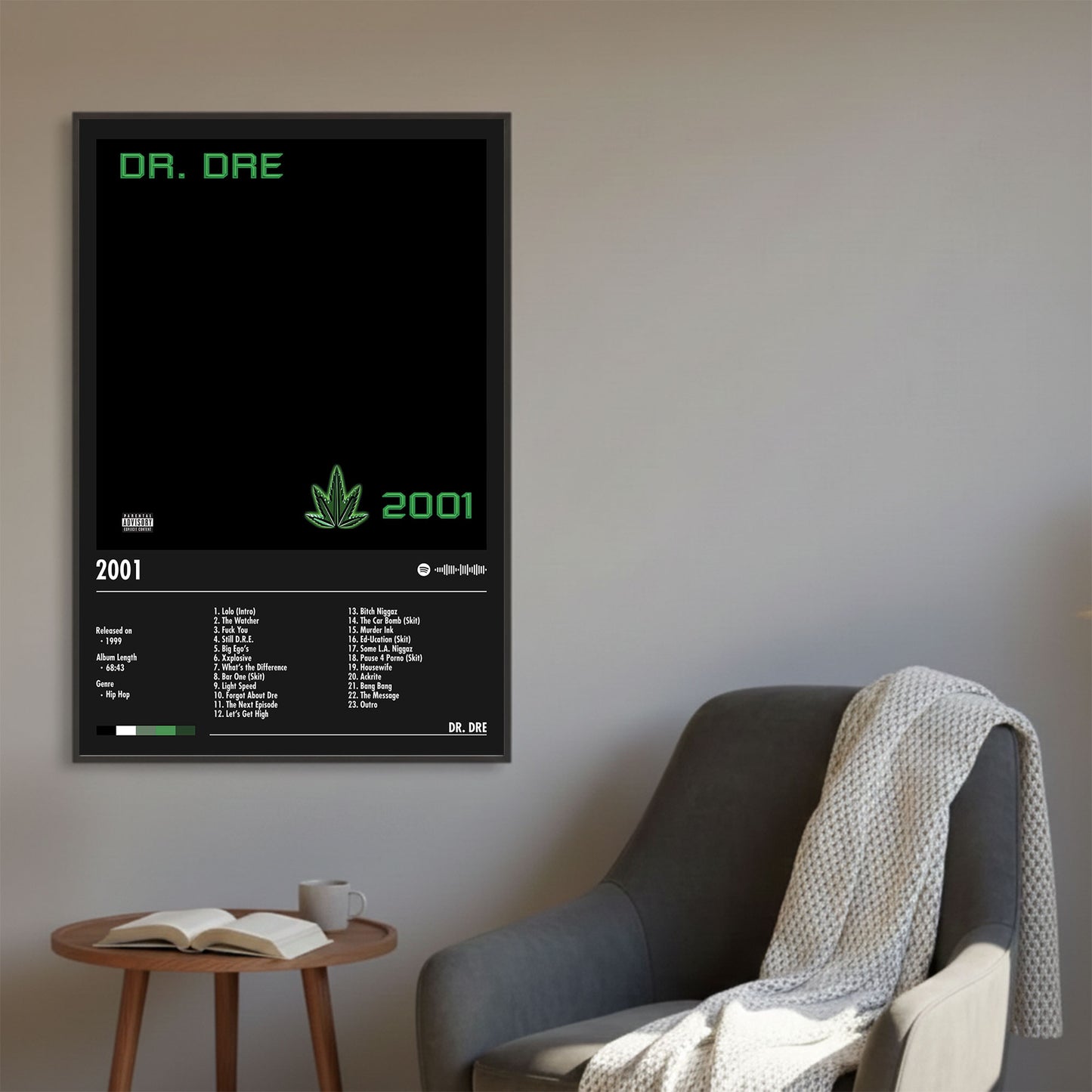 Dr. Dre "2001" Album Decor Poster (Digital Download)