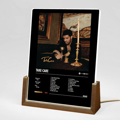 Drake "Take Care" Album Decor Acrylic LED Frame