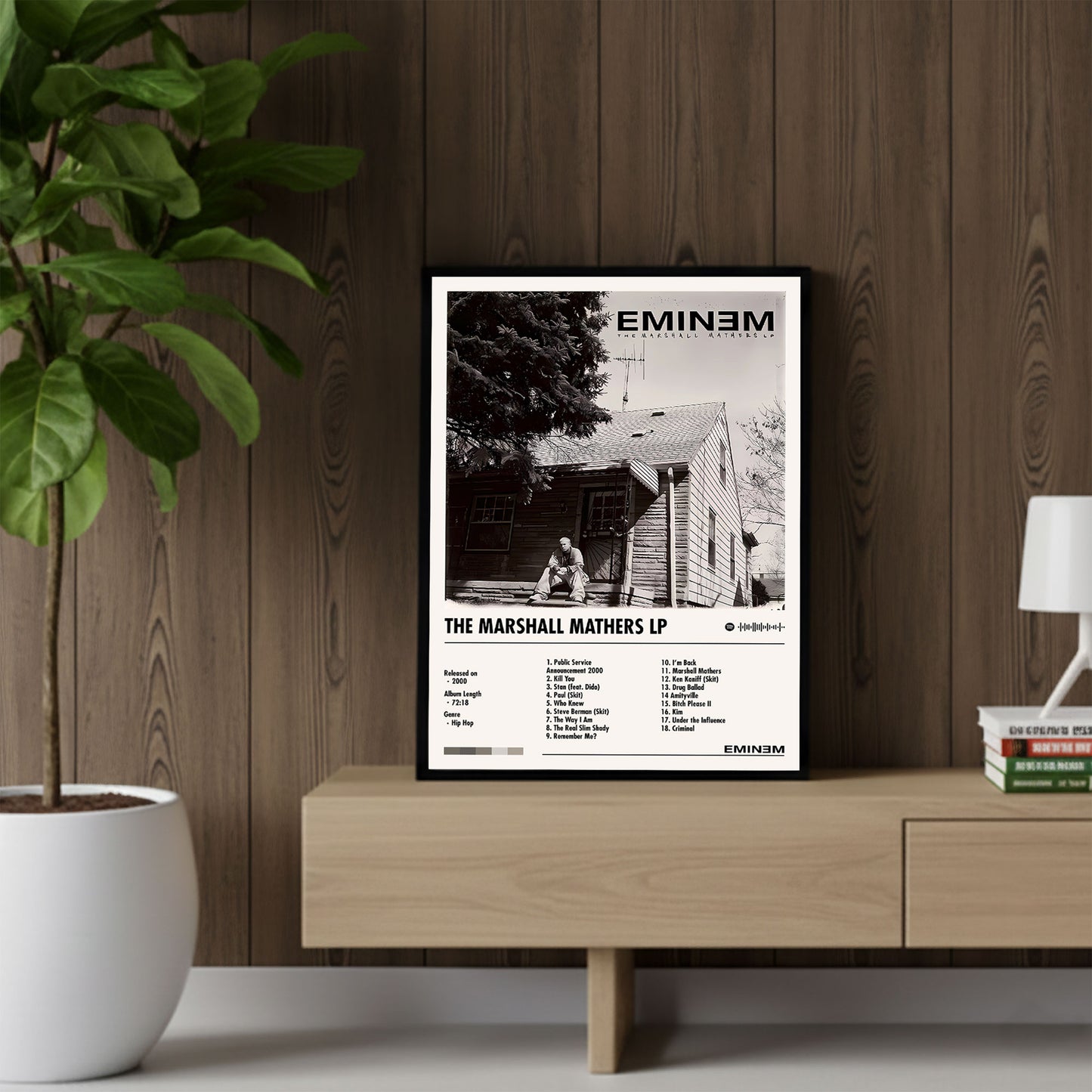 Eminem  "The Marshall Mathers LP" Album Decor Poster (Digital Download)
