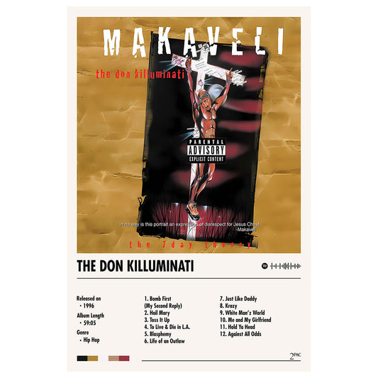 2Pac Makaveli Album Decor Poster (Digital Download)