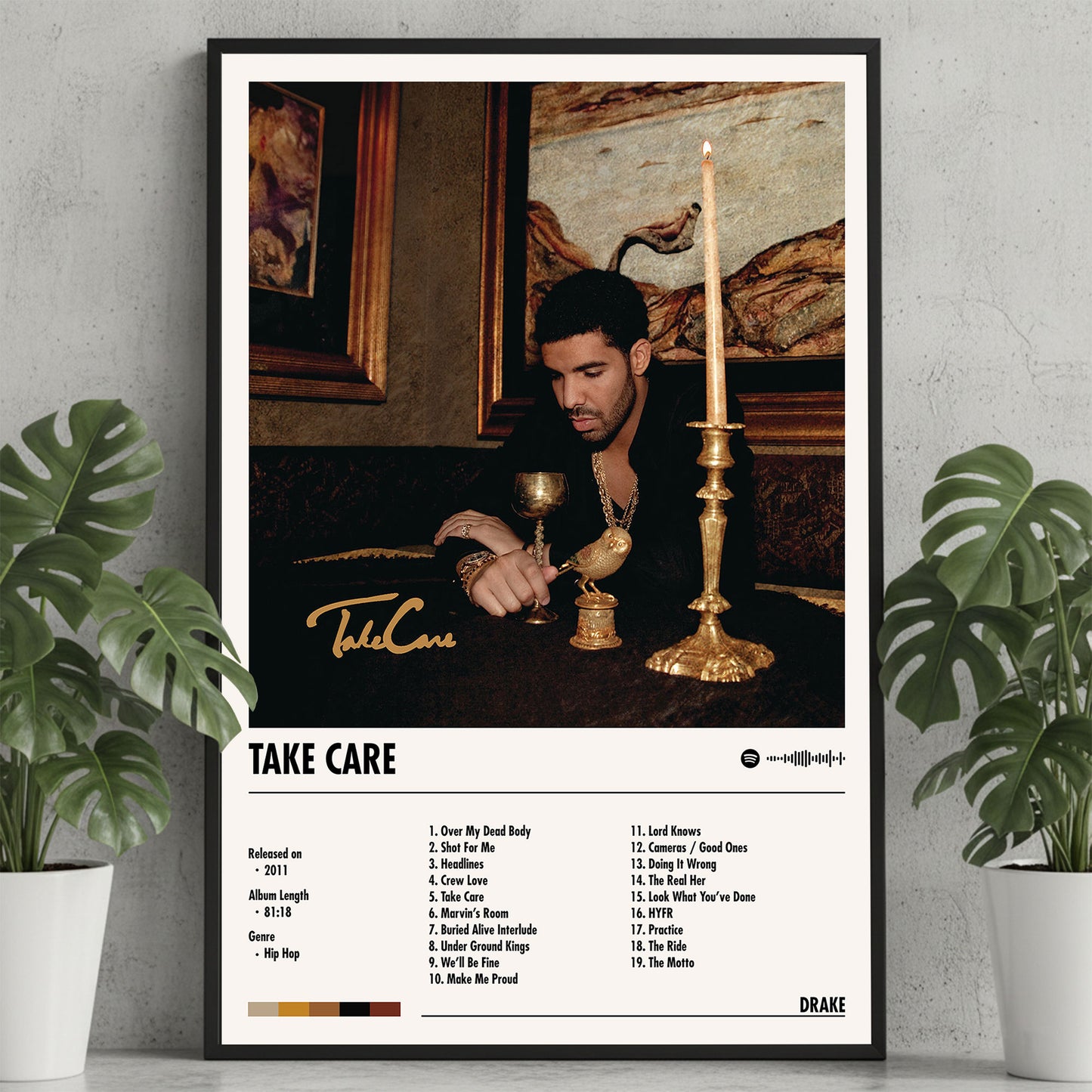 Drake "Take Care" Album Decor Poster (Digital Download)