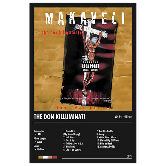 2Pac "Makaveli" Album Decor Poster (Digital Download)