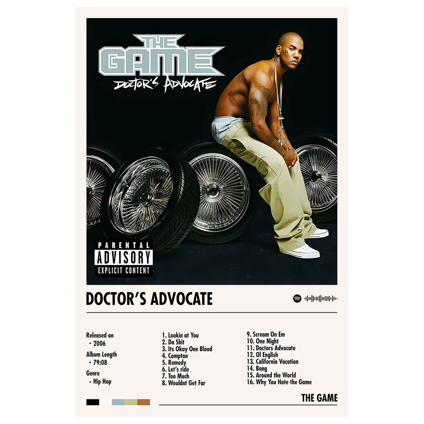 The Game "Doctor's Advocate" Album Decor Poster (Digital Download)
