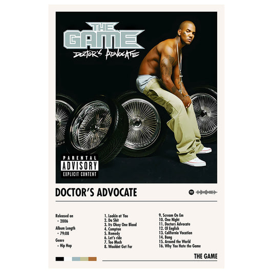The Game "Doctor's Advocate" Album Decor Poster (Digital Download)