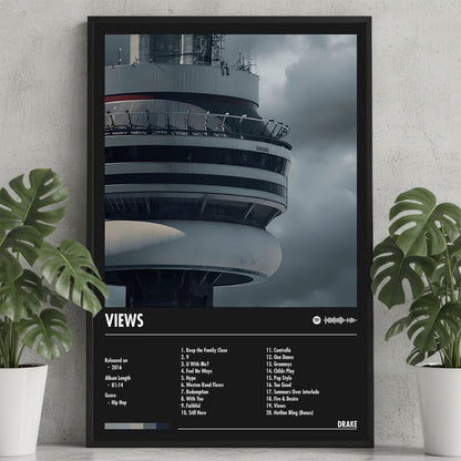 Drake "Views" Album Decor Poster (Digital Download)