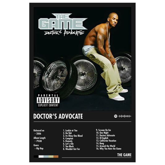 The Game "Doctor's Advocate" Album Decor Poster (Digital Download)