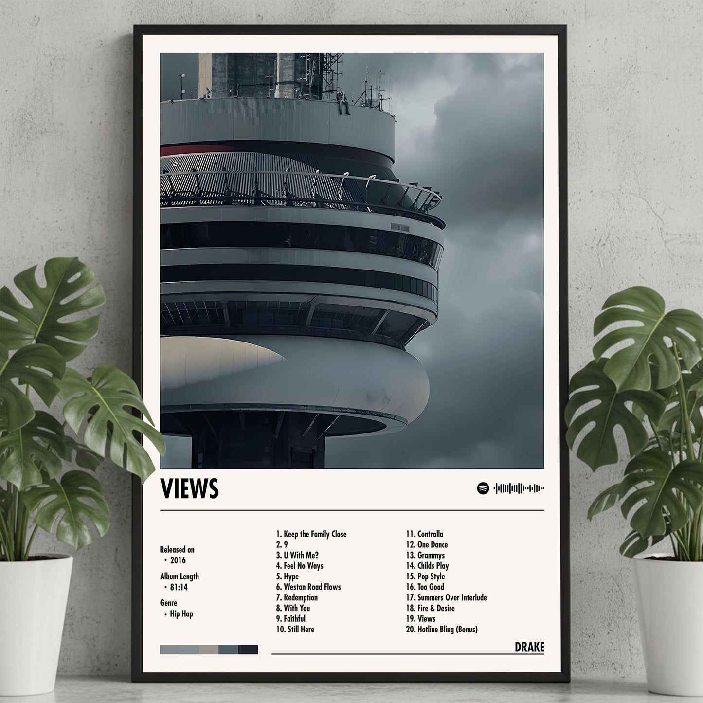 Drake "Views" Album Decor Poster (Digital Download)