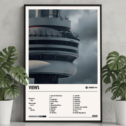 Drake "Views" Album Decor Poster (Digital Download)