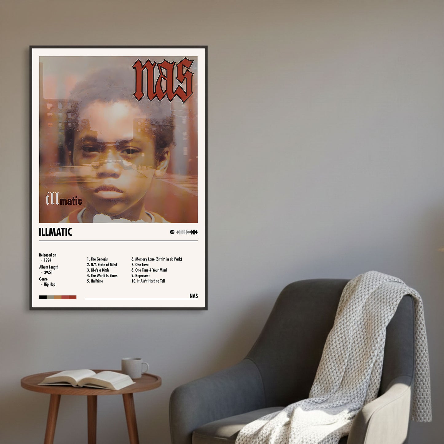 Nas "Illmatic" Album Decor Poster (Digital Download)