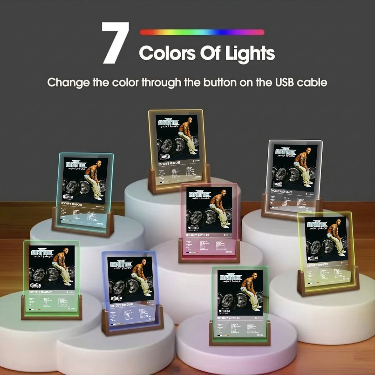 The Game "Doctor's Advocate" Album Decor Acrylic LED Frame