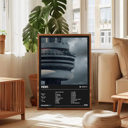 Drake "Views" Album Decor Poster (Digital Download)