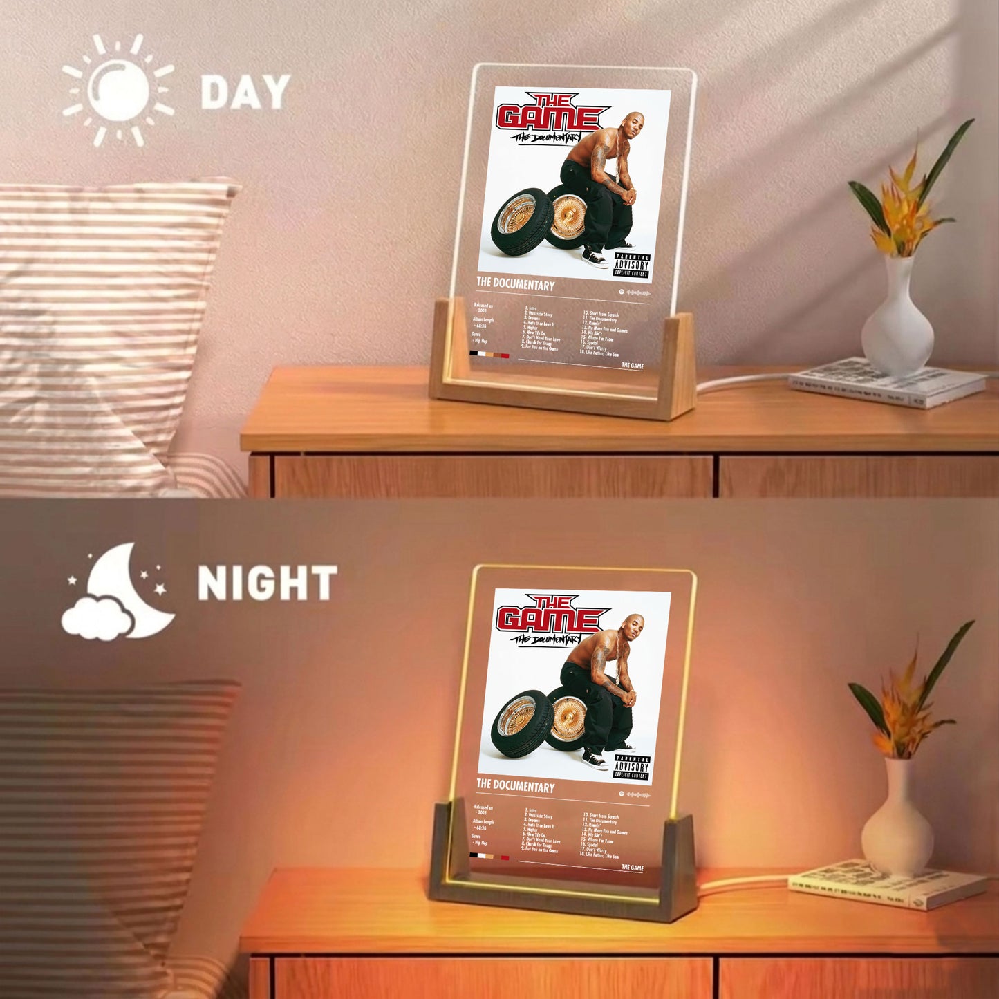 The Game "The Documentary" Album Decor Acrylic LED Frame