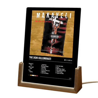 2Pac "Makaveli" Album Decor Acrylic LED Frame