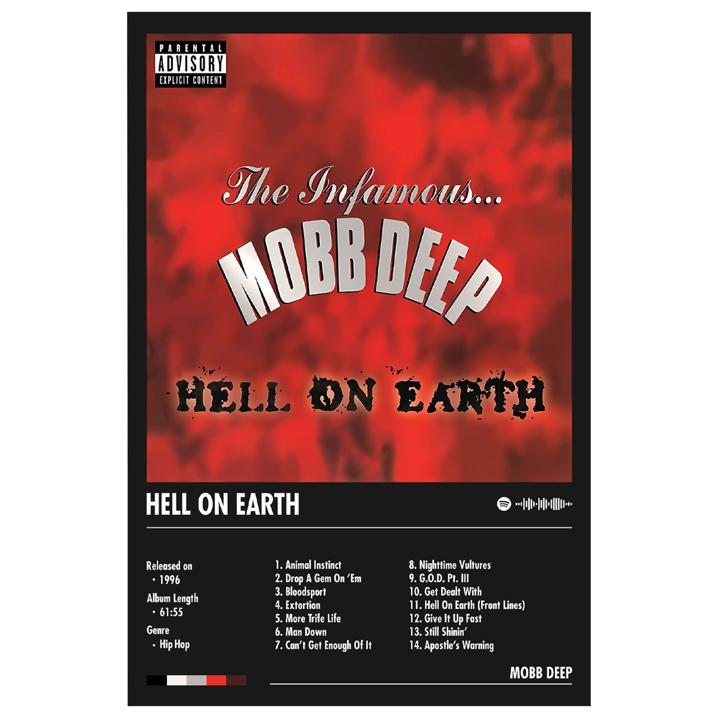 Mobb Deep "Hell on Earth" Album Decor Poster (Digital Download)