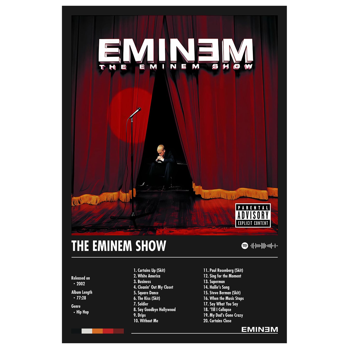 Eminem "The Eminem Show" Album Decor Poster (Digital Download)