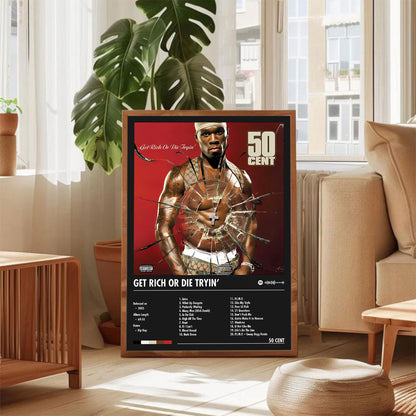 50 Cent "Get Rich or Die Tryin" Album Decor Poster (Digital Download)
