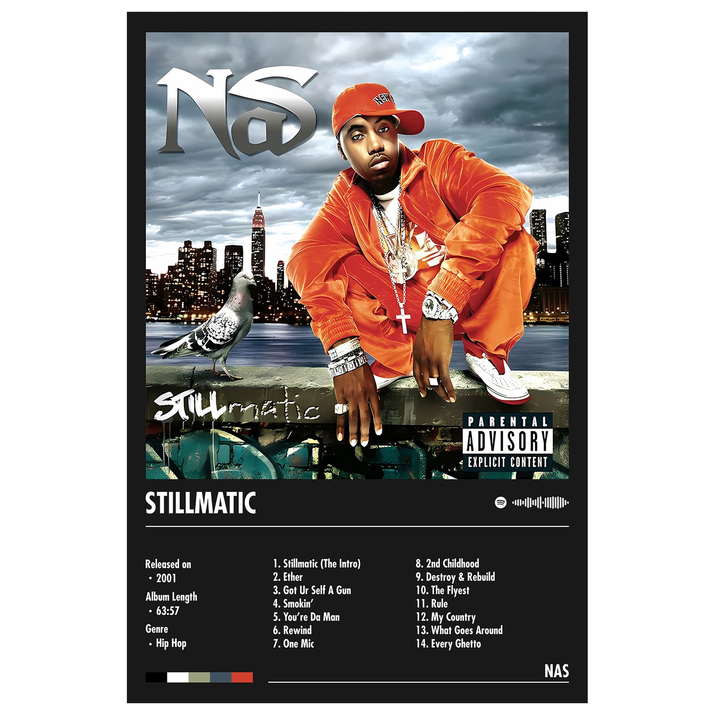 Nas "Stillmatic" Album Decor Poster (Digital Download)