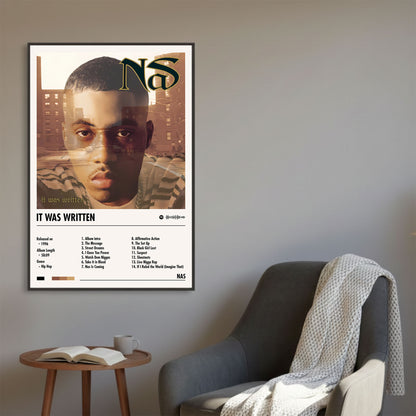 Nas "It Was Written" Album Decor Poster (Digital Download)