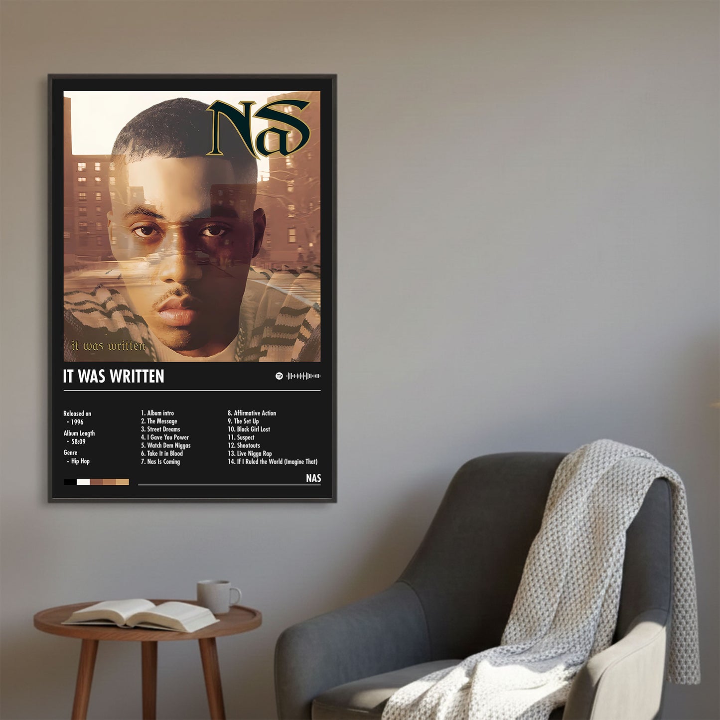 Nas "It Was Written" Album Decor Poster (Digital Download)