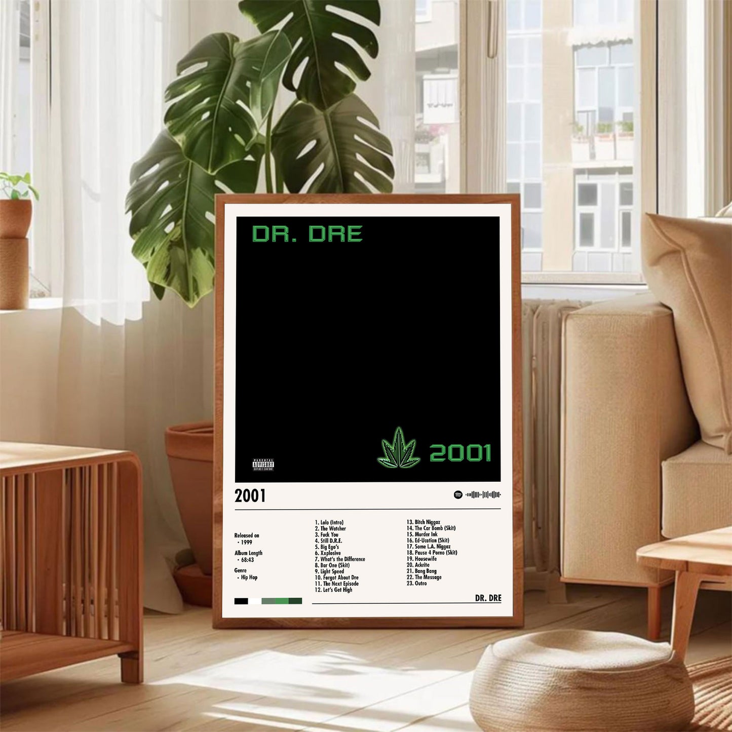 Dr. Dre "2001" Album Decor Poster (Digital Download)