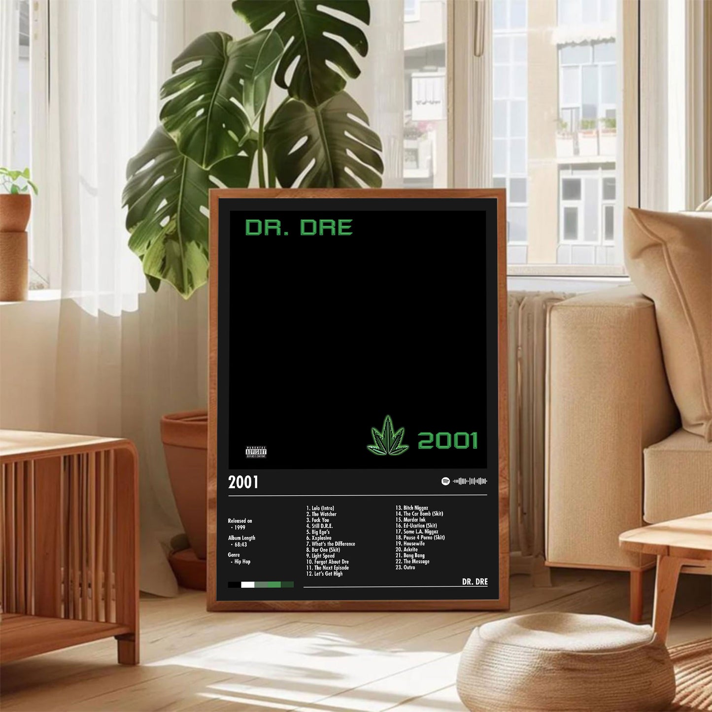 Dr. Dre "2001" Album Decor Poster (Digital Download)