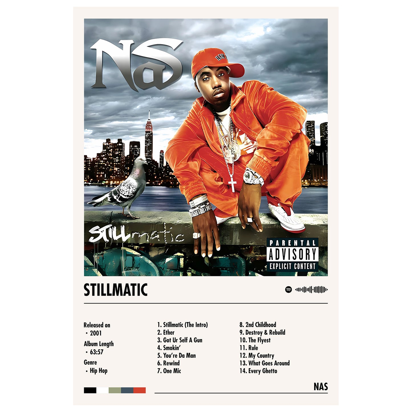Nas "Stillmatic" Album Decor Poster (Digital Download)